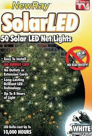 Solar Powered White Net Light