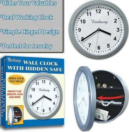 Hidden Wall Safe Clock