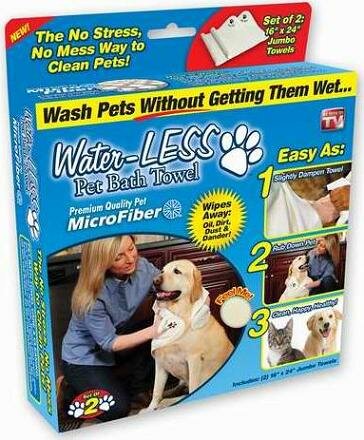 Water Less Pet Bath Towel