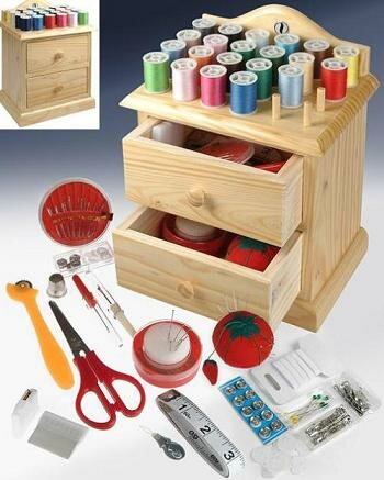 Wooden Sewing Chest