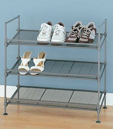 3 Tier Mesh Shoe Rack
