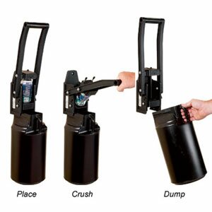 Easy Pull Can Crusher w/Bin