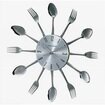 Spoon and Fork Starburst Wall Clock 